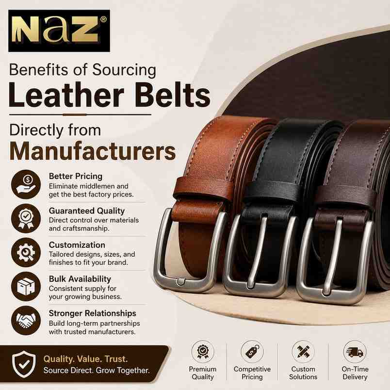 Benefits of Sourcing Leather Belts Directly from Manufacturers