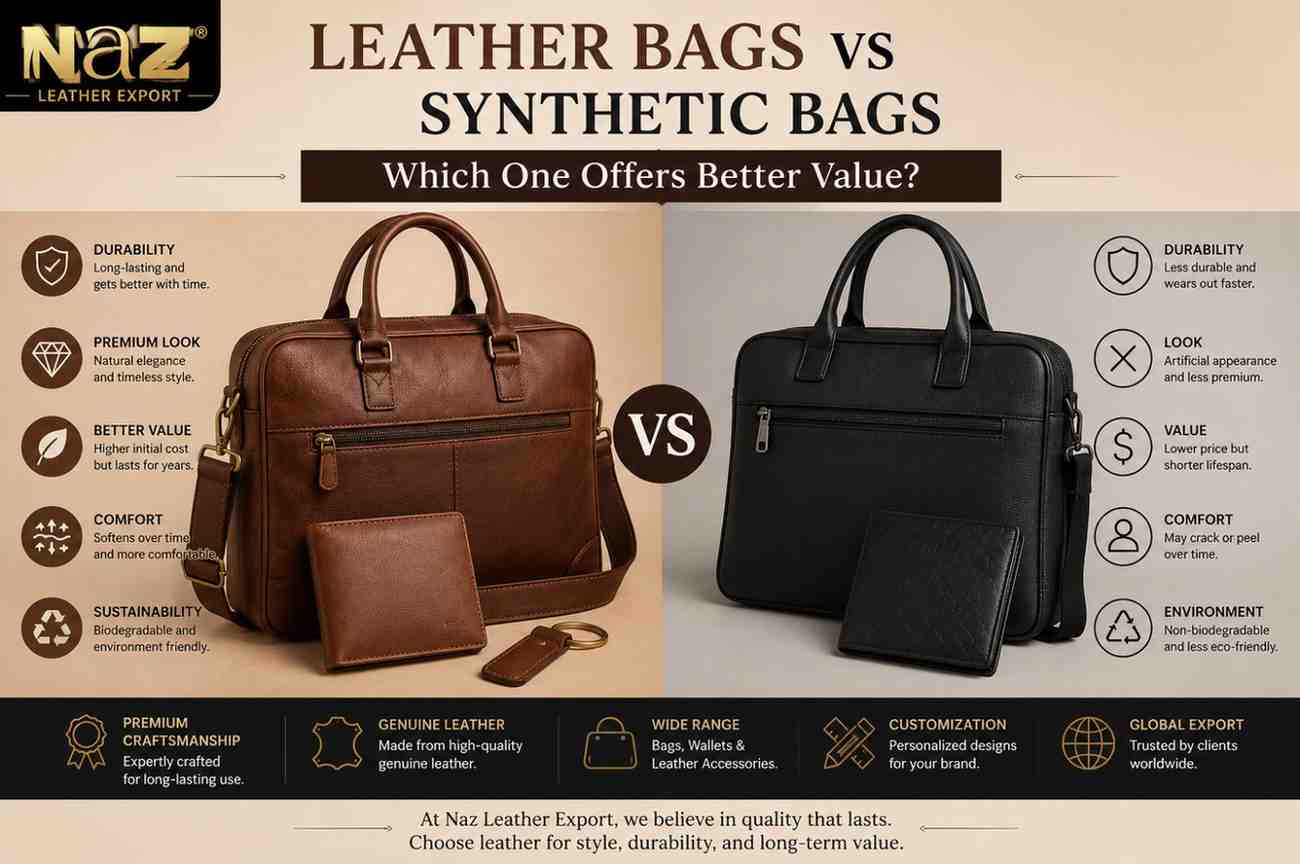Leather Bags vs Synthetic Bags Which One Offers Better Value