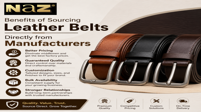Benefits of Sourcing Leather Belts Directly from Manufacturers | Market Trends in Rajasthan