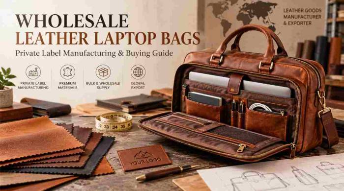 How Do You Choose Leather Laptop Bags for Wholesale and Private Label Manufacturing? | Market Trends in Jodhpur