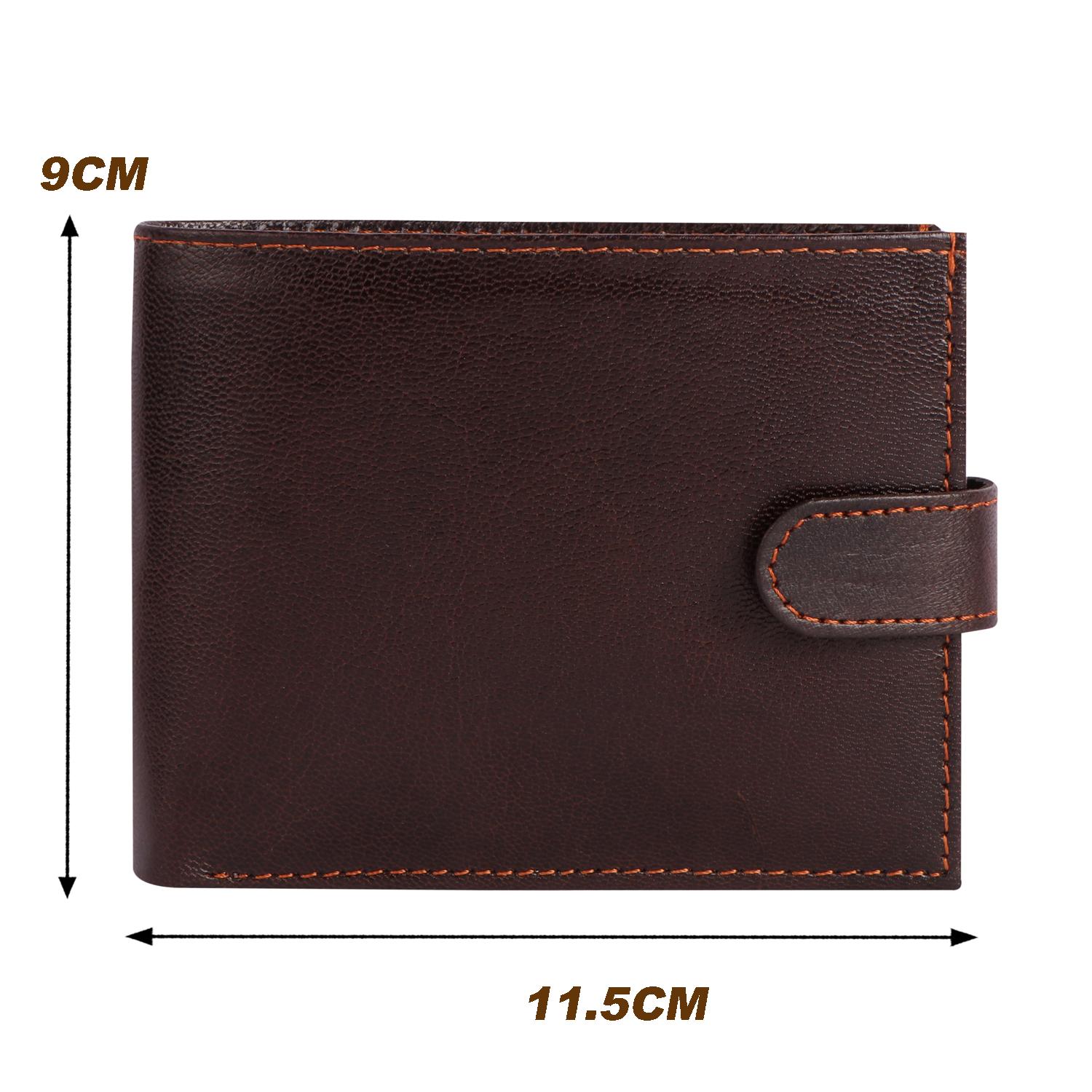 BI-FOLD leather wallet brown