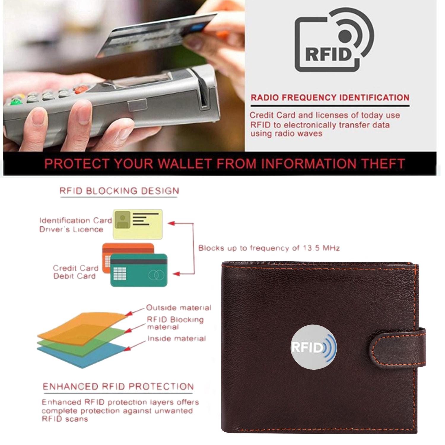 BI-FOLD leather wallet brown