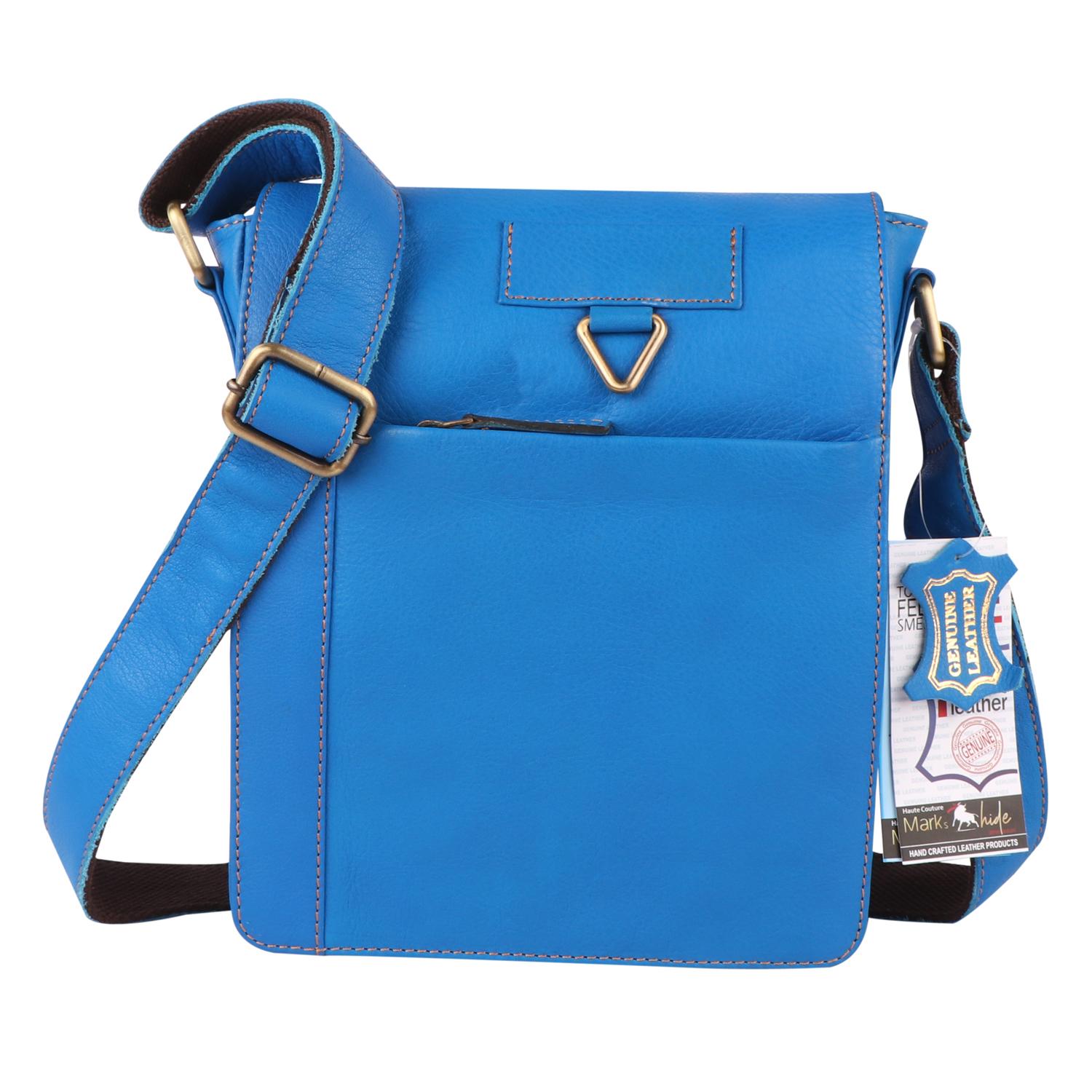 SIDE LEATHER SIDE BAG BLUE