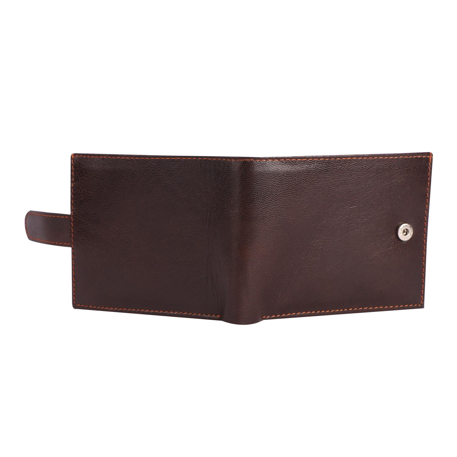 BI-FOLD leather wallet brown